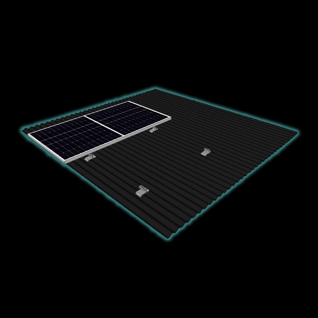 Corrugated Roof | PV Roof Mounting Structure - Rail-less - Image 2